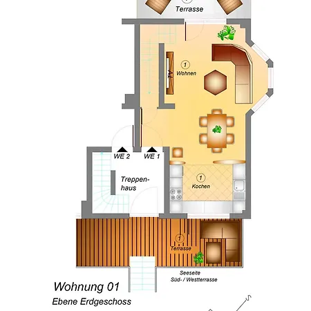 Apartment Carpe Diem In We 01 Direkt Am Bodden